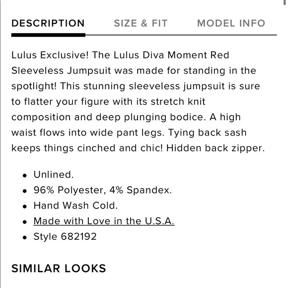 NWT red Jumpsuit - Picture 7 of 9